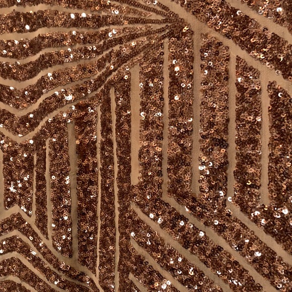 Brown Sequence Mini Skirt - Picture 3 of 4